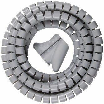 Tubo flessibile a spirale L  2,5m dia  20mm girgio
