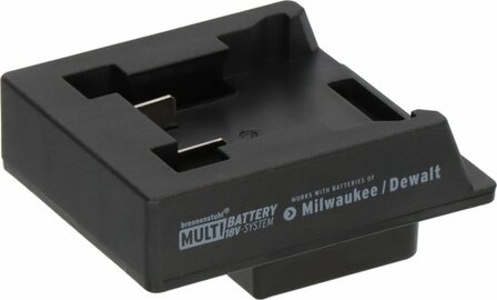 Adattatore Milwaukee Dewalt per faretti da cantiere a LED nel sistema  Multi Battery 18V