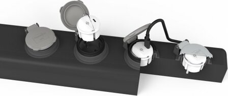 Adattatore di presa USB C 2,4A bianco