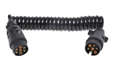 Cavo a spirale 3M con spina 2x a 7 poli PVC