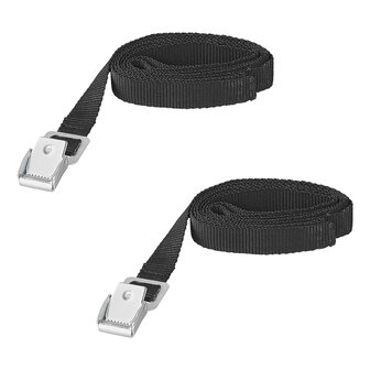 Cinghie di fissaggio con fibbia in metallo 1 8-150 cm - set da 2