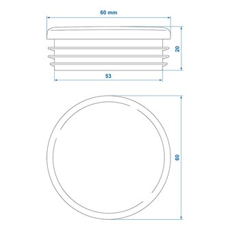 Tappo a pressione diametro 60mm x10 pezzi