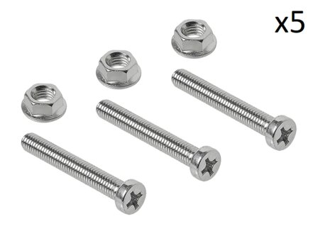 Set di viti M8 6 pezzi per presa multipla x5 pezzi