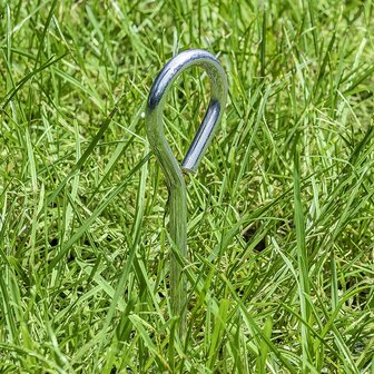 Picchetto per tenda 19cm alluminio con occhiello x10 pezzi