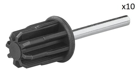 Tappo superiore 25mm con perno x10 pezzi