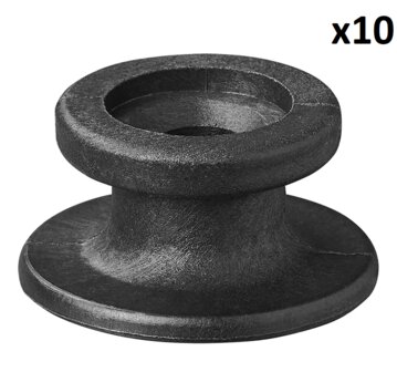 Supporto per cordino tondo in plastica x10 pezzi