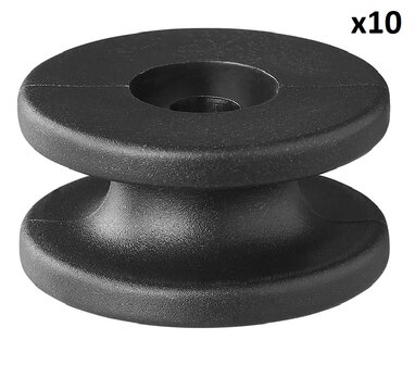 Supporto del corda ronde PVC diametro 30 x 15 mm x10 pezzi