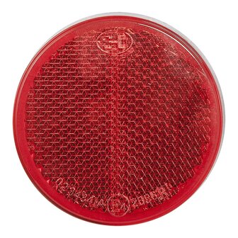Riflettore rosso 60mm autoadesivo x5 pezzi