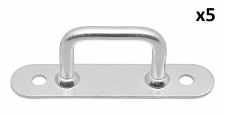 Occhiello rettangolare per telone 36 mm &ndash; Confezione da 5 pezzi