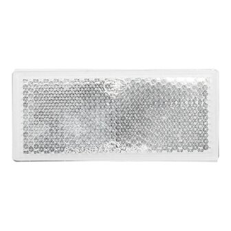 Riflettore bianco 82x36 mm autoadesivo &ndash; Confezione da 5 pezzi