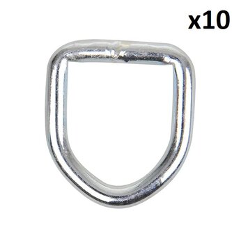 Anello a D 6mm x10 pezzi