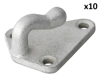 Gancio per corda in metallo 40x45 mm x10 pezzi