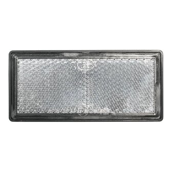 Riflettore bianco 85x39 mm autoadesivo con piastra di base x10 pezzi