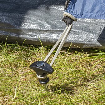 Picchetto da tenda 20,5 cm in acciaio zincato avvitabile x10 pezzi