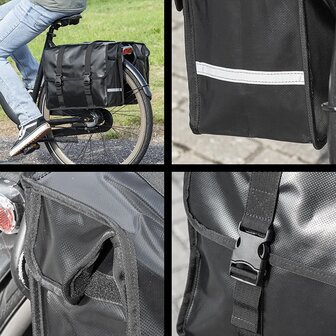 Borsa doppia per bicicletta 40L impermeabile