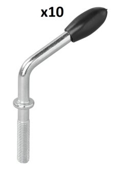 Perno filettato per morsetto ruota jockey 48 mm x10 pezzi