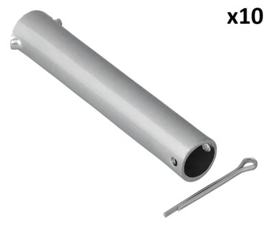 Asse per ruotino 48 mm x10 pezzi