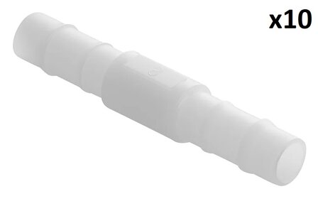 Raccordo diritto per tubo 8 mm x10 pezzi