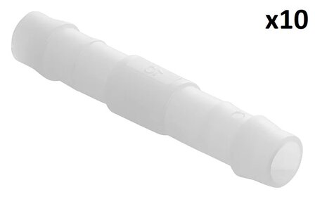 Raccordo diritto per tubo 10 mm x10 pezzi