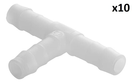 Raccordo a T per tubo 10 mm x10 pezzi
