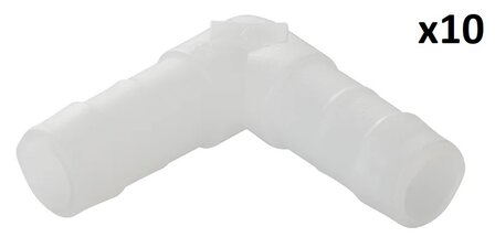 Raccordo portagomma angolato 12 mm x10 pezzi