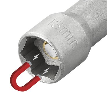 Adattatore 13 mm con magnete per trapano avvitatore x5 pezzi