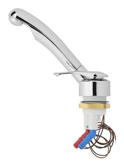 Miscelatore in ceramica Samba diametro 39 mm cromo x5 pezzi