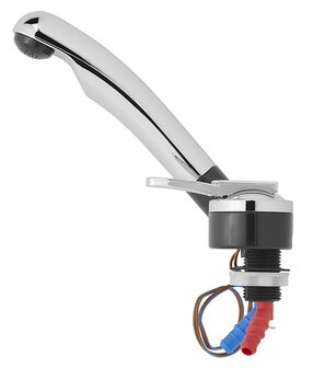 Miscelatore ceramico Deluxe diametro 27 mm cromo/nero x5 stuks