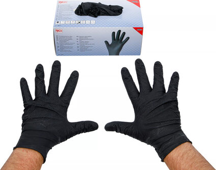 Scatola di guanti monouso nitrile con extra presa tg. XL 100 pz