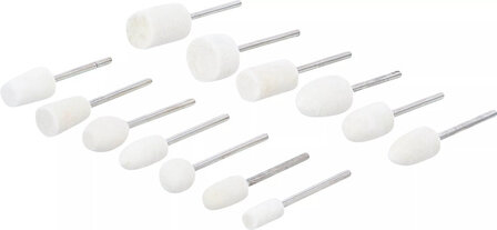 Assortimento punte per lucidare 13 pz