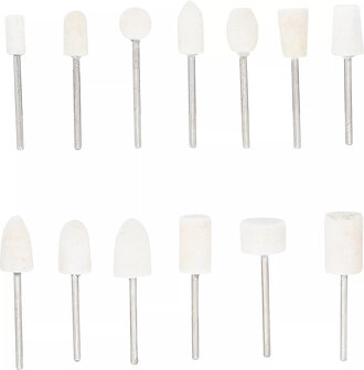 Assortimento punte per lucidare 13 pz