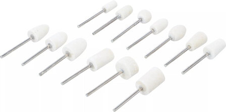 Assortimento punte per lucidare 13 pz