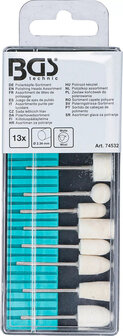 Assortimento punte per lucidare 13 pz