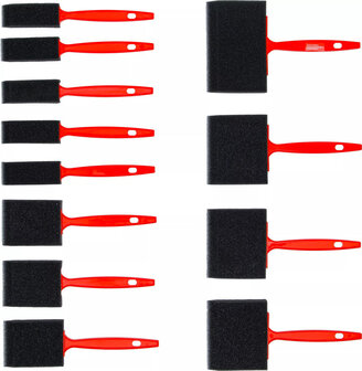 Set di spazzole in schiuma / spugna 12 pz
