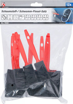 Set di spazzole in schiuma / spugna 12 pz