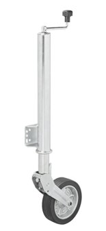 Ruotino di manovra 570/60 mm con cerchio in metallo grande e gomma 220 x 65 mm, pieghevole 300 kg
