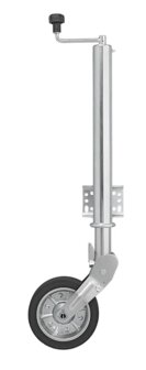 Ruotino di manovra 570/60 mm con grande cerchio in metallo e gomma 220 x 65 mm, pieghevole 500 kg