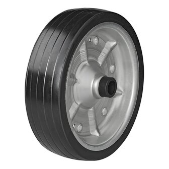 Pneumatico per ruotino con grande cerchio in metallo e gomma 220 x 65 mm, 500 kg