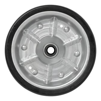 Pneumatico per ruotino con grande cerchio in metallo e gomma 220 x 65 mm, 300 kg