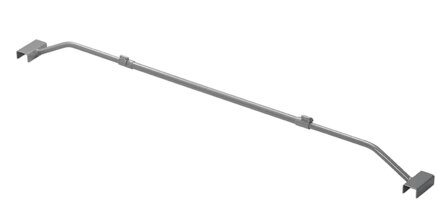 Arco in metallo estensibile 100-155 cm per telo coprimoto o rimorchio