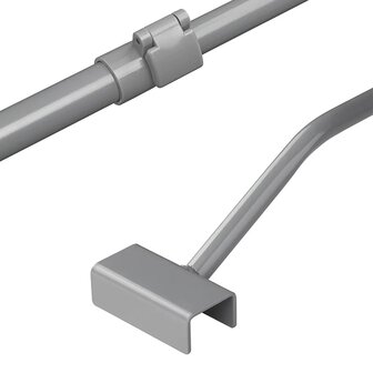 Arco in metallo estensibile 100-155 cm per telo coprimoto o rimorchio