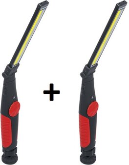 Lampada pieghevole a batteria COB-LED 5W x2 pezzi