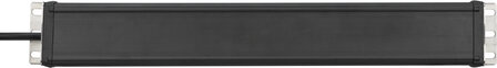 Multipresa 2 prese nera 3 m H05VV-F 3G1,5 formato 19