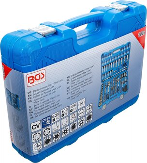 Serie di bussole Gear Lock 6,3 mm (1/4) / 10 mm (3/8) / 12,5 mm (1/2) 192 pz