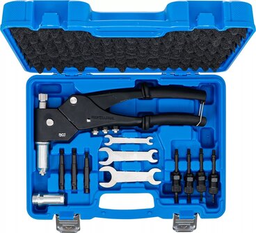 Serie di rivettatrici per rivetti standard, dadi e gambi per rivetti