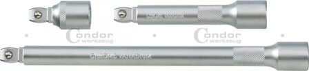 Set di prolunghe snodate 3 pezzi 1/4" 50/150/225 mm