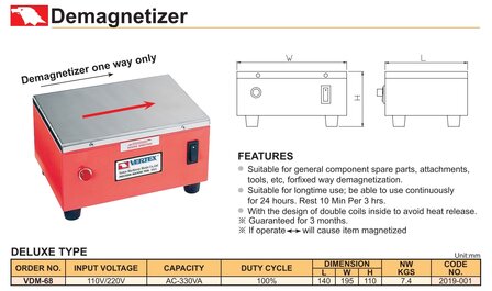 Smagnetizzatore 1,5A
