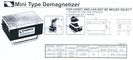 Smagnetizzatore 0,3A
