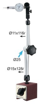 Base magnetica forza di serraggio 100 kg