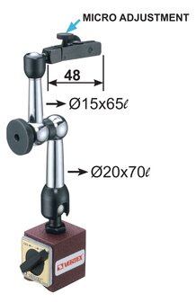 Base magnetica forza di serraggio 30 kg